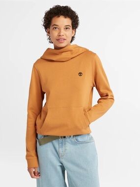 Timberland Women's Amber Brown Cowl Neck Sweatshirt